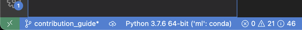 VSCode activity bar
