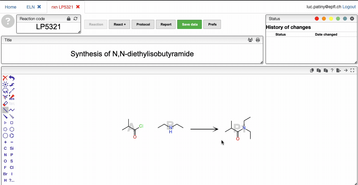 Copy reactant and product as molfile