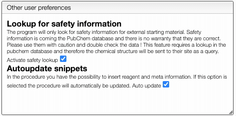 edit general preferences
