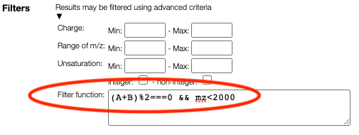 filter function