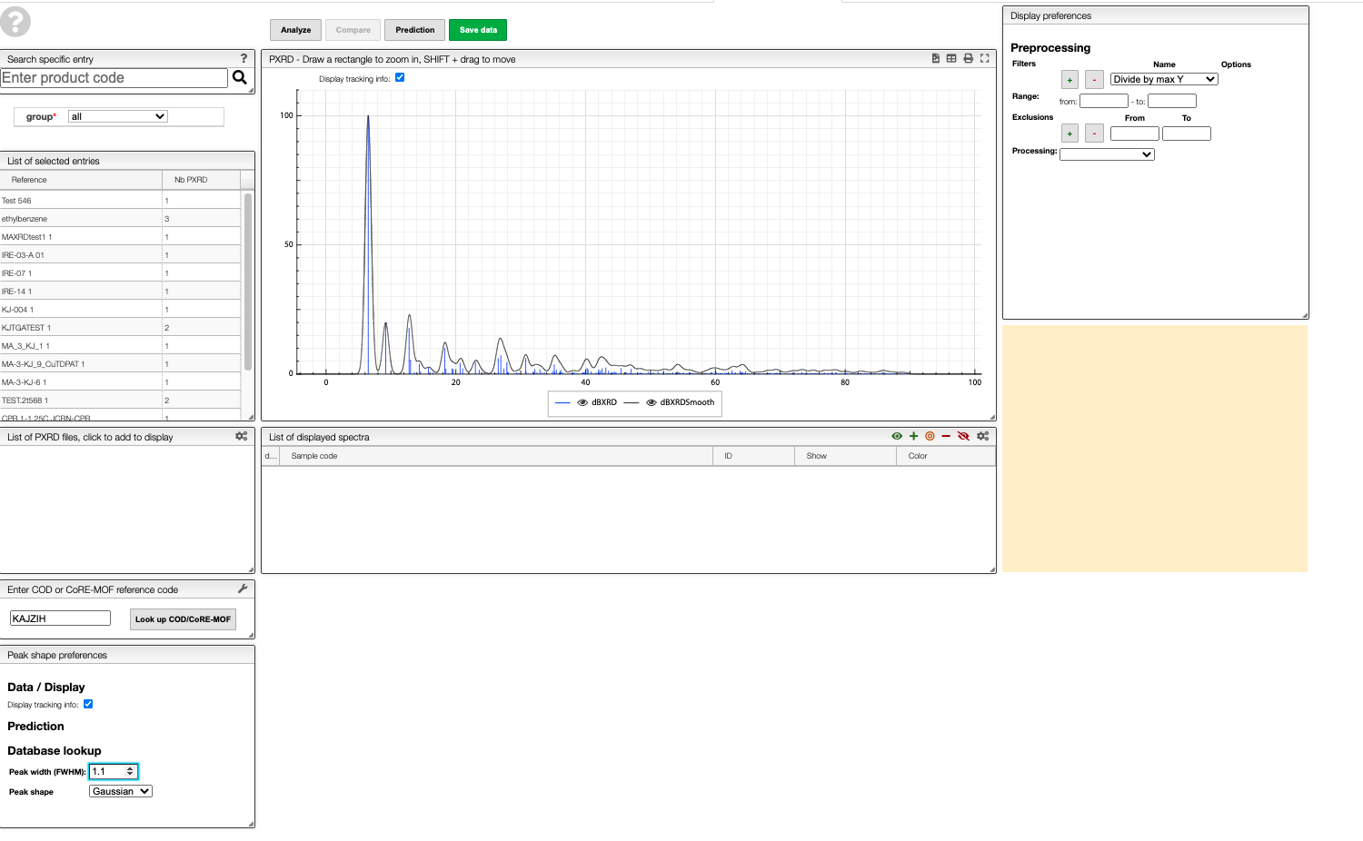 lookup result