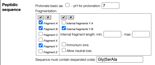 peptide fragmentation